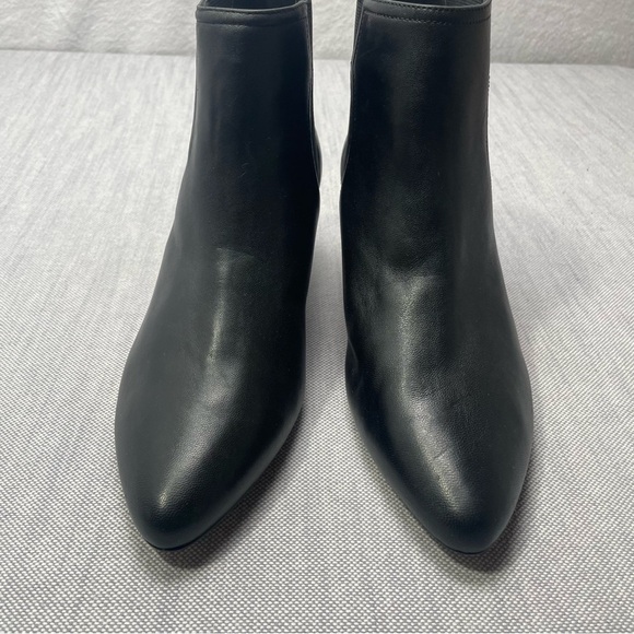 Joie Barleena Black Cone Heel Ankle Slip On Booties - Picture 3 of 11